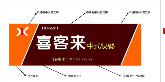 快餐店门头图片