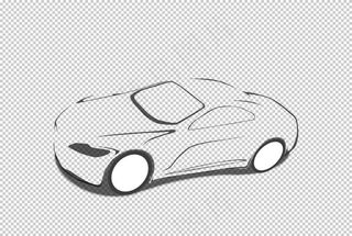 线条车图片