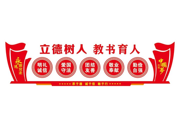 校园文化墙图片cdr矢量模版下载
