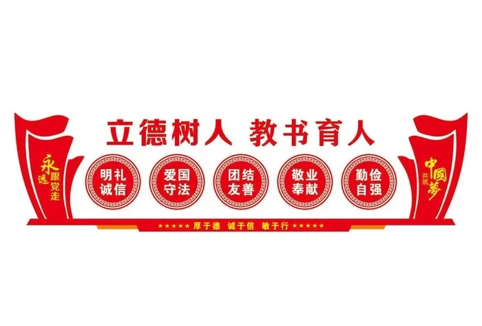 校园文化墙图片cdr矢量模版下载