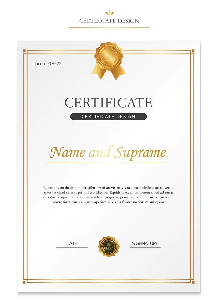 荣誉证书图片ai矢量模版下载