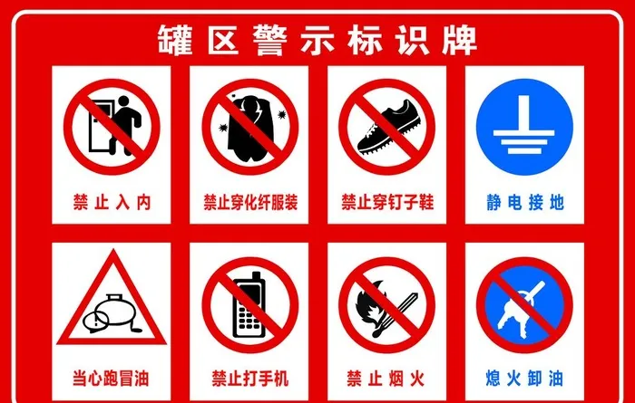罐区警示标识牌图片(8858x5906)psd模版下载
