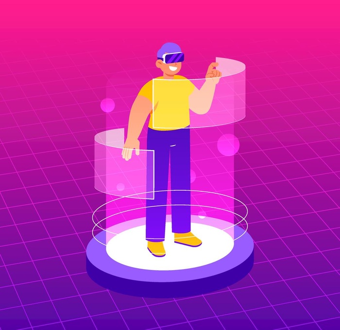 科技扁平人物  商务金融人物 图片