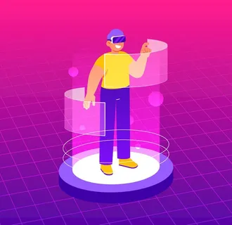 科技扁平人物  商务金融人物 图片