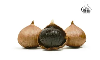 三瓣蒜黑蒜图片