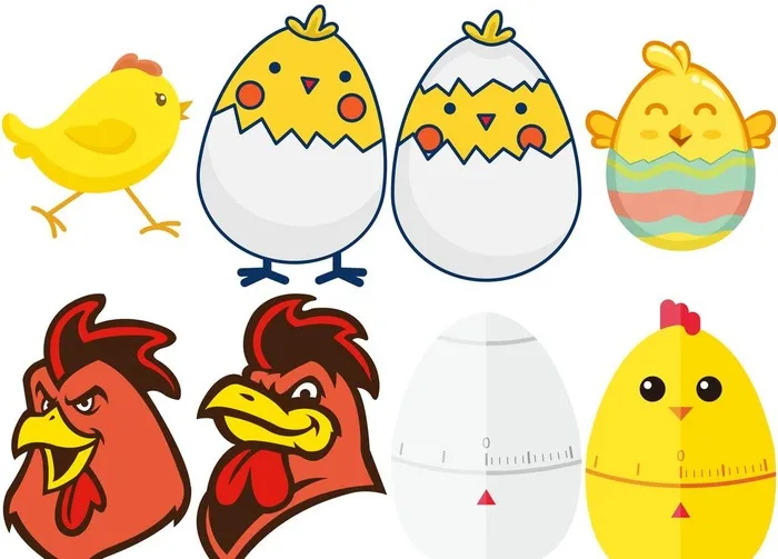 卡通鸡图片(8000x6000)psd模版下载