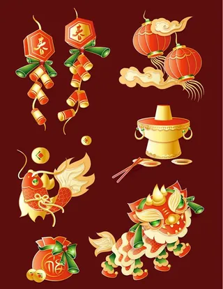 新春小物件图片