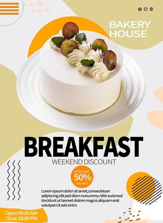 蛋糕下午茶海报图片