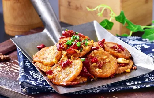 铁板土豆片图片