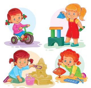 儿童玩玩具图片