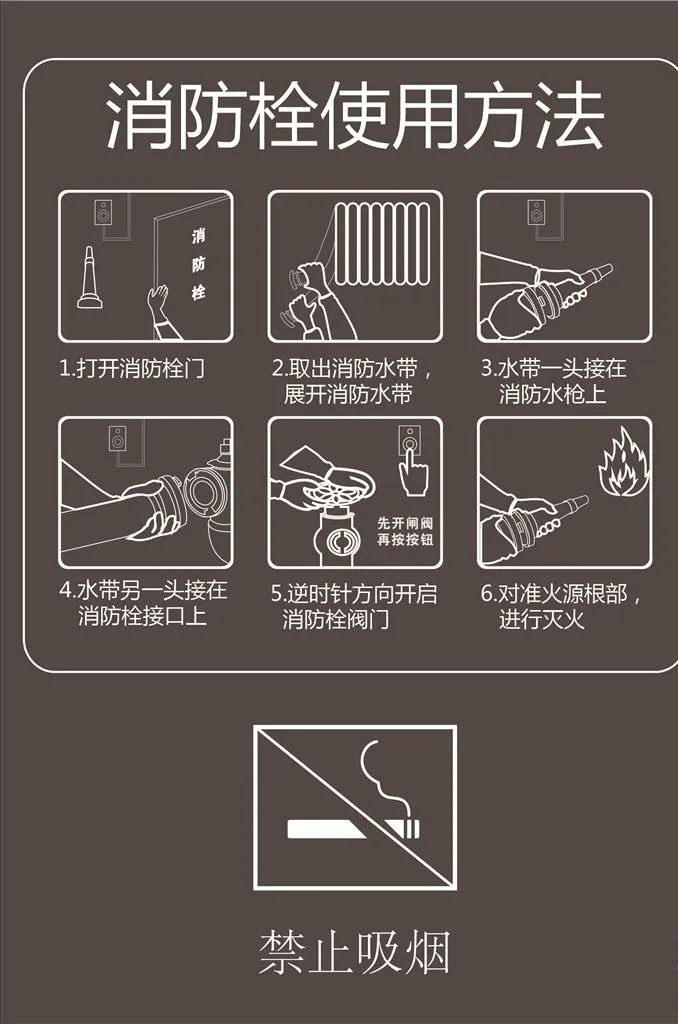 消防栓指示牌图片ai矢量模版下载