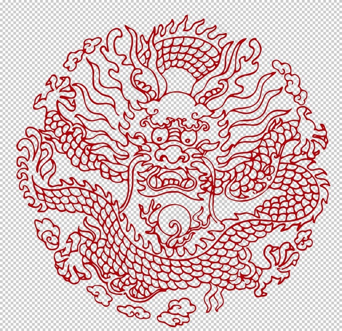 中国龙纹图腾图片