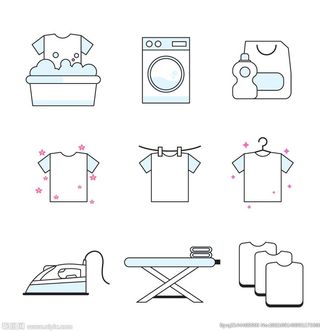 洗衣图标图片
