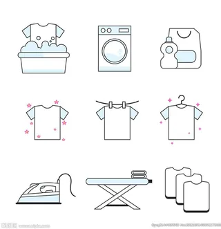 洗衣图标图片