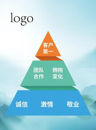 金字塔展板图片