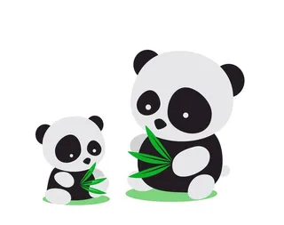 卡通熊猫图片