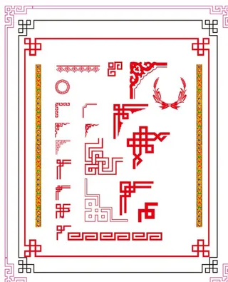 藏式边框  花边图片