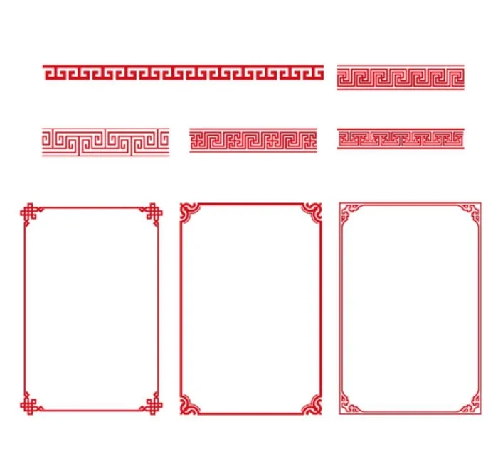 边框 图片ai矢量模版下载