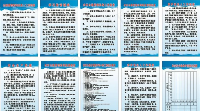 农村公路管理机构工作职责图片cdr矢量模版下载