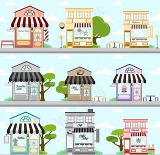 扁平化房屋图片