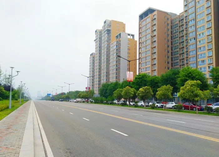 城市道路风景图片