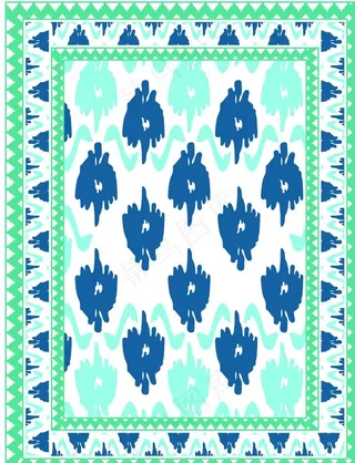 手绘花  女装 数码 印花图片