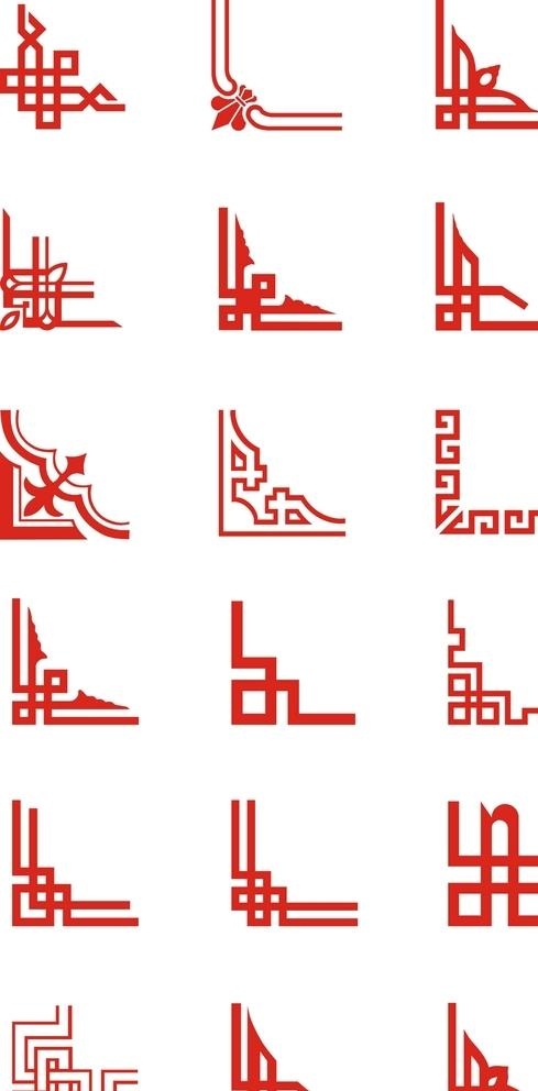 中式花边图片cdr矢量模版下载