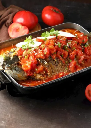 西红柿/番茄烤鱼图片