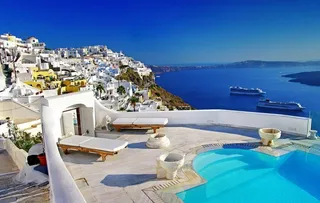 圣托里尼岛风光图片