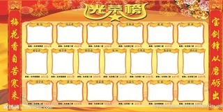 校园文化优秀学生优秀教师光荣榜图片