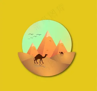 沙漠骆驼图片
