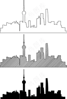 上海剪影图片 上海剪影图片