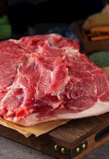 生鲜猪腿肉部分分割图片