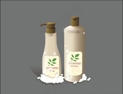 矢量洗发水素材图片