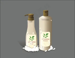 矢量洗发水素材图片