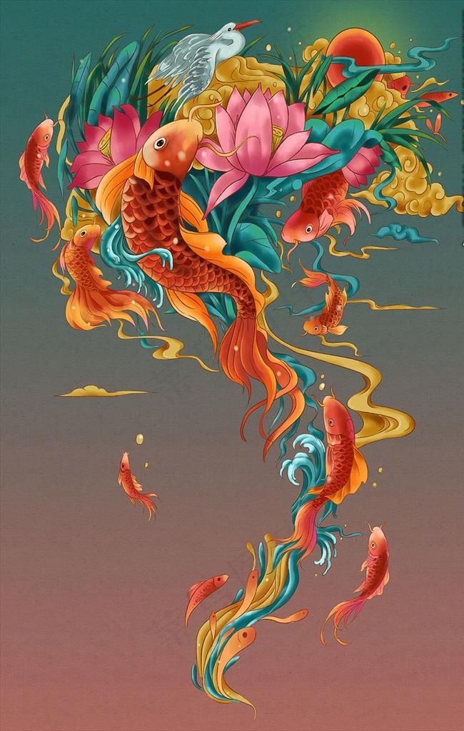 漫画  鱼图片