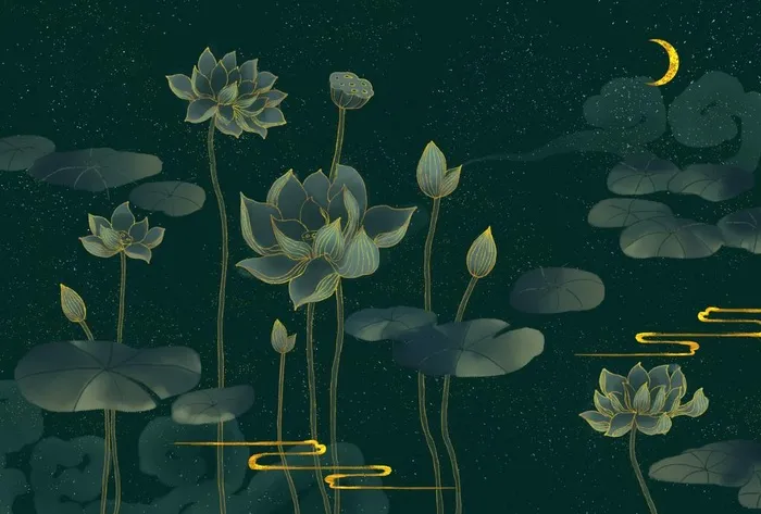 中国风插画图片psd模版下载