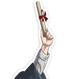 高举着大学录取通知书的手图片