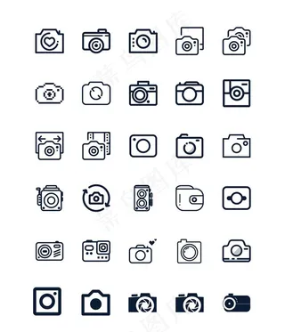 照相机单反图标icon图片