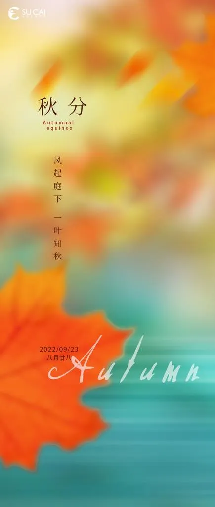 秋分图片(899x1970)psd模版下载