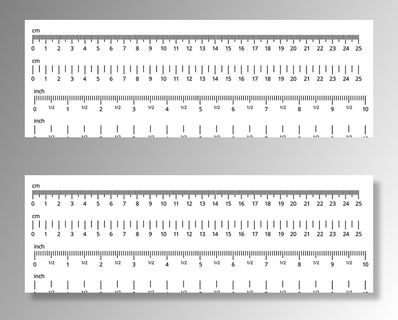 矢量尺子 25cm图片