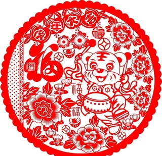 2022年虎年窗花图片