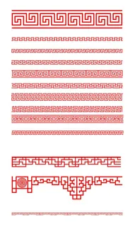 中国风节日窗棂边框花纹图片 中国风节日窗棂边框花纹图片