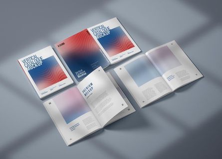高端商务画册手册光影样机 图片