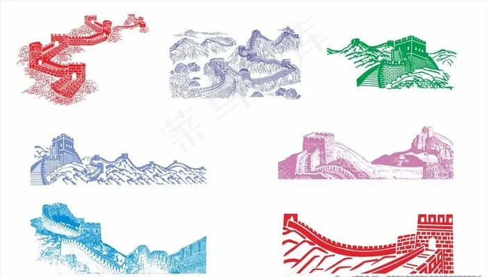 长城 矢量图片cdr矢量模版下载