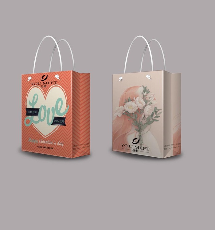 甜美时尚手提袋效果图图片