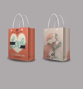 甜美时尚手提袋效果图图片