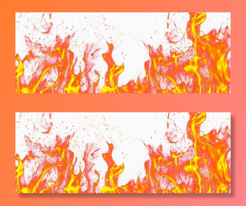 火苗图片(1600x650)psd模版下载