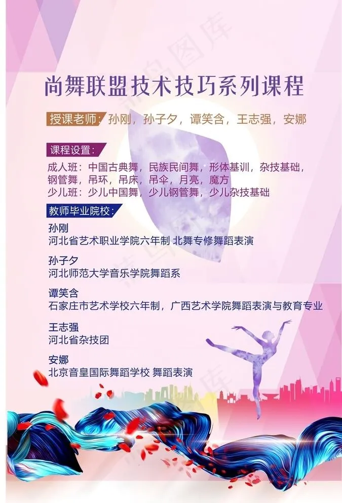 舞蹈海报图片cdr矢量模版下载