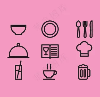 矢量厨具元素素材图片